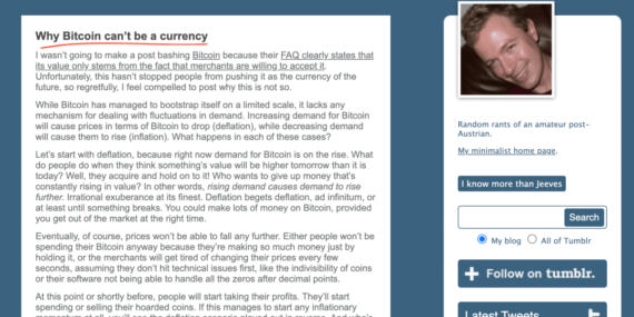 Bitcoin Price Up 15,000,000% Since First Blogger Obituary