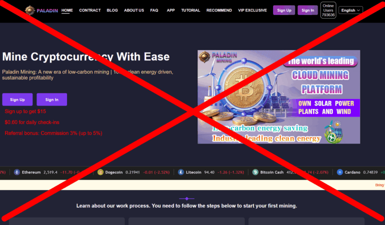 WARNING! Beware of Scam Mining Sites Like Paladin Mining! Don’t Let Them Steal Your Money!